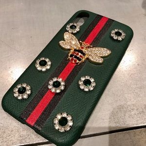 Luxury Crystal Bling Bee iPhone X Phone Case 💕